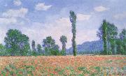 Poppy Field at Giverny, Claude Monet